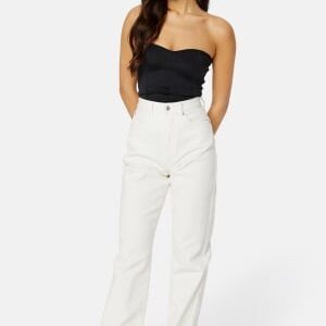 BUBBLEROOM Straight High Waist Jeans Offwhite 44