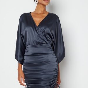 BUBBLEROOM Kimberly Satin Dress Dark blue 34