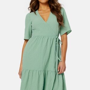 BUBBLEROOM Krystal wrap dress Green XS