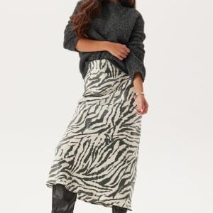 BUBBLEROOM Mermaid Shimmer Midaxi Skirt Zebra S