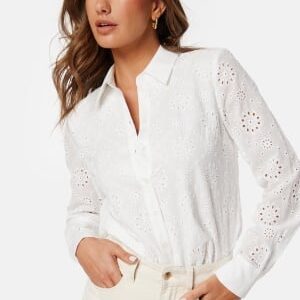 BUBBLEROOM Michele Broderie Anglaise Shirt White 46