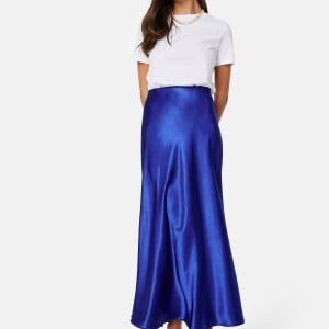 BUBBLEROOM Nicolette Satin Skirt Blue M