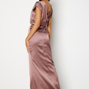 Bubbleroom Occasion Allie Satin Gown Old rose 34