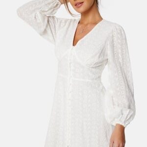 Bubbleroom Occasion Broderie Anglaise Short Dress White XXS