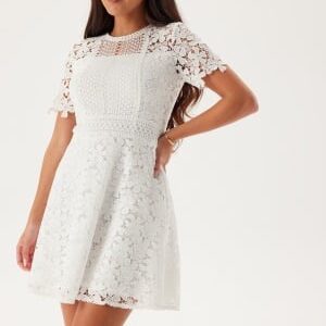 Bubbleroom Occasion Crochet Lace short dress White 32