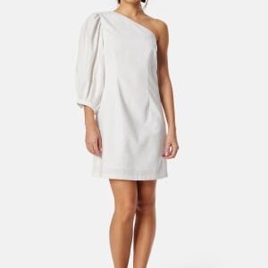 Bubbleroom Occasion One Shoulder Dress White 34