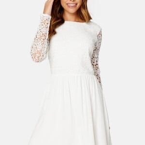 Bubbleroom Occasion Emeraldine Deep Back Dress White 46