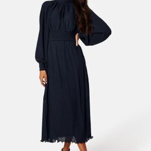 Bubbleroom Occasion Esme Pleated Dress Navy 34