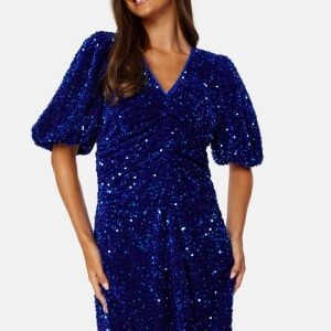 Bubbleroom Occasion Evy Sparkling Dress Blue XS