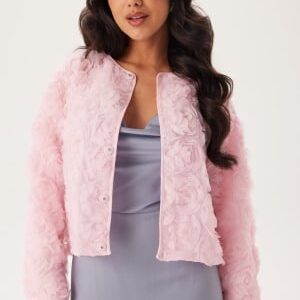 Bubbleroom Occasion Floral Short Jacket Light pink L