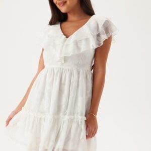 Bubbleroom Occasion Flounce Dress White S