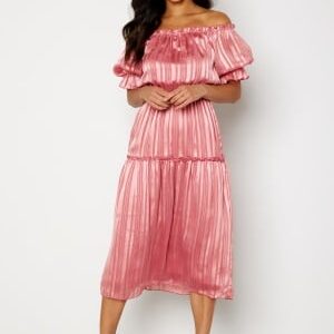 Bubbleroom Occasion Freeda off Shoulder Dress  Pink XL