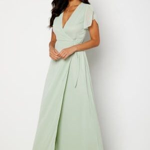 Bubbleroom Occasion Grienne Wrap Gown Dusty green 2XL