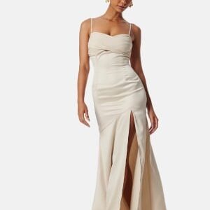 Bubbleroom Occasion High slit gown Champagne 34