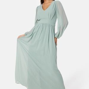 Bubbleroom Occasion Isobel Long sleeve Gown Dusty green 54