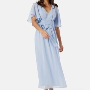 Bubbleroom Occasion Butterfly Sleeve Midi Dress Dusty blue 38