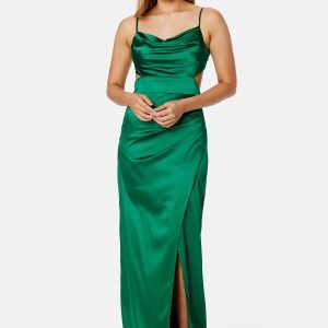 Bubbleroom Occasion Jianice Satin Gown Green 46