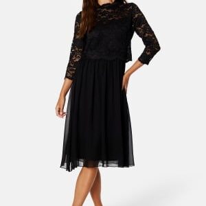 Bubbleroom Occasion Lace Midi Dress Black 34