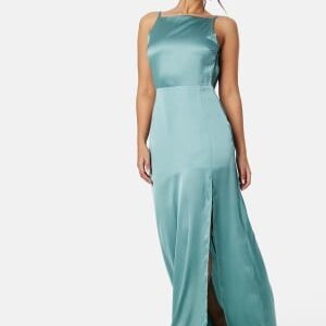 Bubbleroom Occasion Laylani Satin Gown Dark dusty green 36