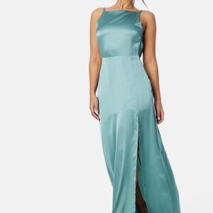 Bubbleroom Occasion Laylani Satin Gown Dark dusty green 34