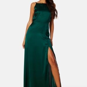 Bubbleroom Occasion Laylani Satin Gown Dark green 36