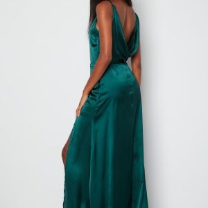 Bubbleroom Occasion Laylani Satin Gown Dark green 46