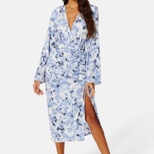 Bubbleroom Occasion Louiza Dress Blue / Floral 36