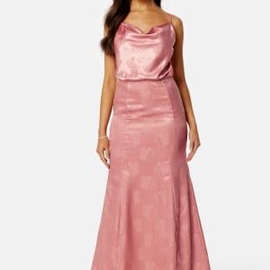 Bubbleroom Occasion Lucie Jacquard Gown Old rose 42