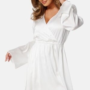 Bubbleroom Occasion Malique Satin Dress White S