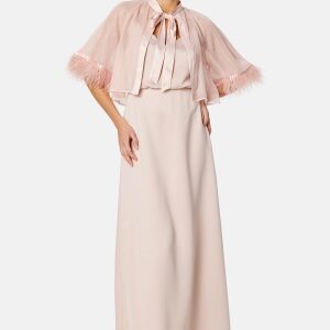 Bubbleroom Occasion Marilyn Faux Feather Cover up Powder pink XXS/XS