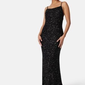 Bubbleroom Occasion Sequin Gown Black L