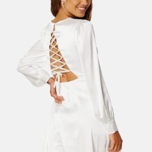 Bubbleroom Occasion Maya Open Back Dress White 40