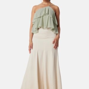 Bubbleroom Occasion Viscose Maxi Skirt Cream 38