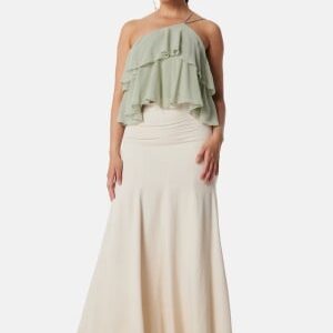 Bubbleroom Occasion Viscose Maxi Skirt Cream 40