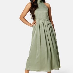 Bubbleroom Occasion Melvina Midi Dress Dusty green 4XL