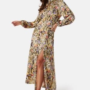 Bubbleroom Occasion Nagini Printed Dress Yellow / Patterned 48