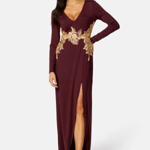 Bubbleroom Occasion Olessa Gown Bordeaux 36