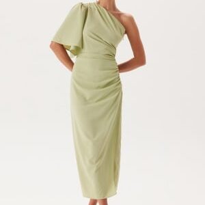 Bubbleroom Occasion One Shoulder Dress Light green 46