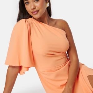 Bubbleroom Occasion One Shoulder Dress Orange 36