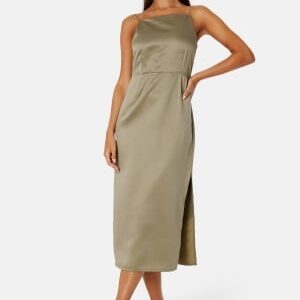 Bubbleroom Occasion Ortiza Satin Dress Olive green 34