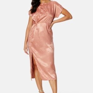 Bubbleroom Occasion Renate Twist front Dress Rose copper 4XL