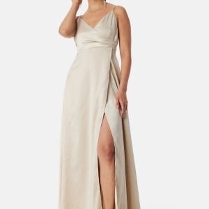 Bubbleroom Occasion  Satin Gown Champagne 34