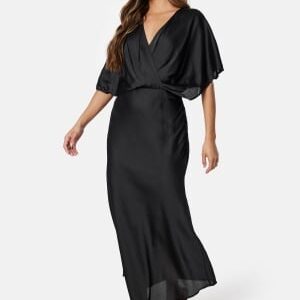 Bubbleroom Occasion Selena Satin Dress Black 36