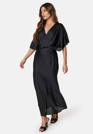 Bubbleroom Occasion Selena Satin Dress Black 38