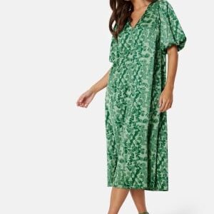 Bubbleroom Occasion Senita Dress Green / Patterned XS