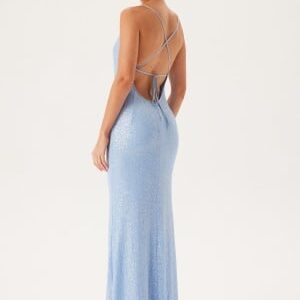 Bubbleroom Occasion Sequin Gown Light blue S