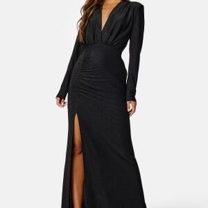 Bubbleroom Occasion Laurette Sparkling Gown Black L