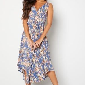 Bubbleroom Occasion Valeria Dress Navy / Floral 2XL