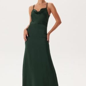 Bubbleroom Occasion Waterfall Mermaid Gown Dark green 36