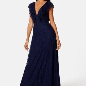 Bubbleroom Occasion Yveine Lace Gown Dark blue 48